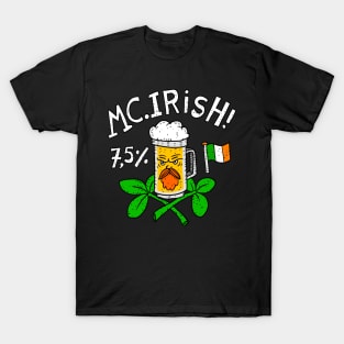 saint patricks day motor club. mc irish. ireland and ale. T-Shirt